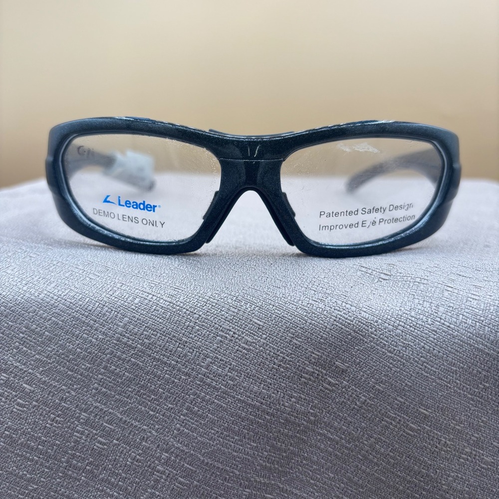 Leader Metrix Youth Sports Safety Glasses Black Glitter Frames 56-15 ASTM F803